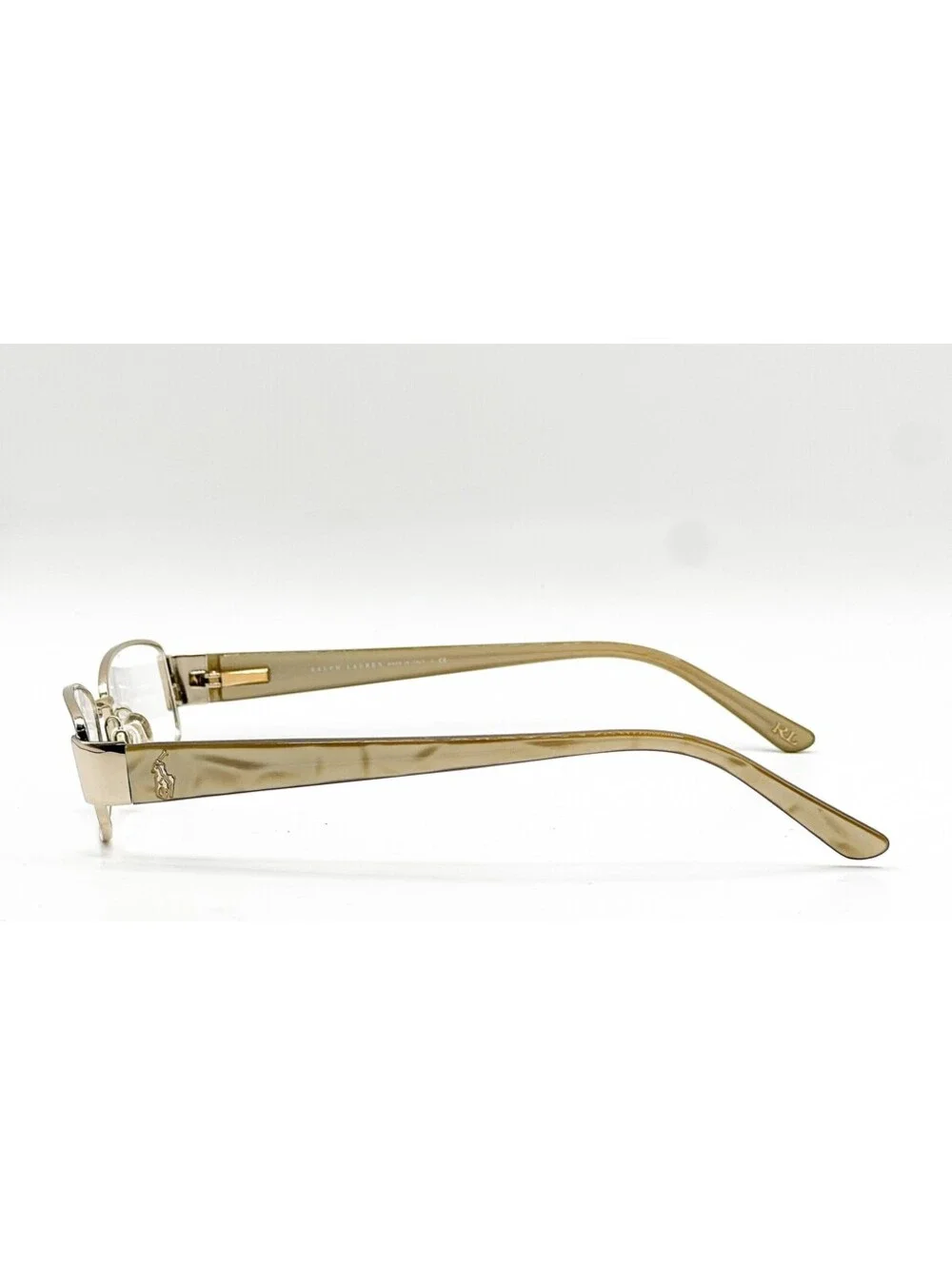 Ralph Lauren RL 5064 9116 Clear Champagne Oval Eyeglass Frames 49-16-135